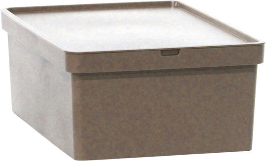 Viomes Nova Plastic Storage Box with Lid Gray 35x25.5x13.5cm 1pcs
