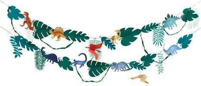 Meri Meri Dinosaur Kingdom Garland for Party Dinosaurs 1pcs