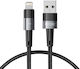 Tech-Protect Ultraboost Braided USB-A to Lightning Cable Γκρι 0.25m