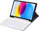 Flip Cover with Keyboard in English US Gold for iPad 2022 10.9'' / iPad 2025 11