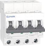 Elmark 4-Poles Automatic Circuit Breaker 10A 41565