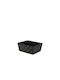 Aufbewahrungskorb Stoff Schwarz 25x19.5x10.5cm 1Stück