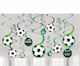 Amscan Goal Getter Hanging Ornament for Party Football 12pcs