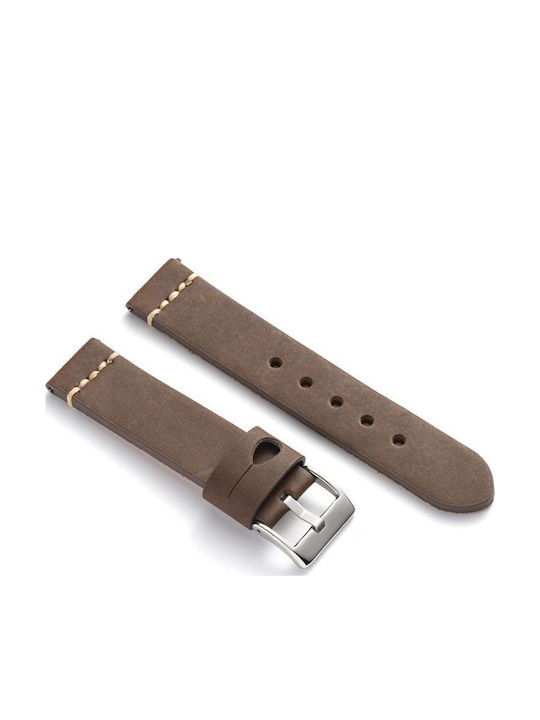 Diloy Straps Кожена каишка Кафяв 20мм