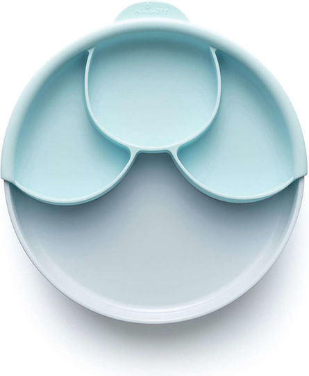 Miniware Baby Food Plate made of Silicone Light Blue