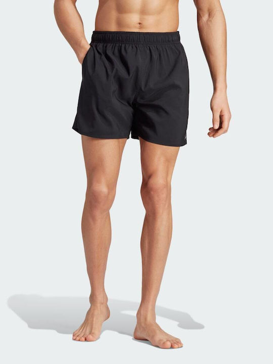 Adidas Solid CLX Men's Swimwear Shorts Black