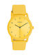 Oozoo Timepieces Damen Uhr mit Gelb Kautschukarmband