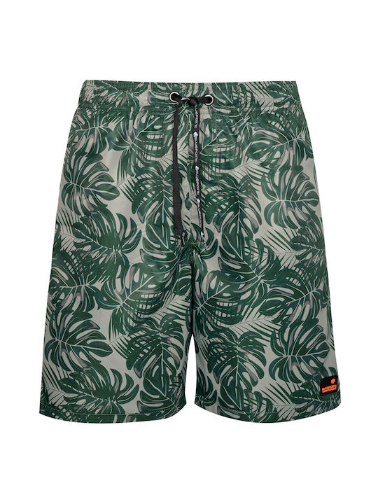 Bluepoint Men's Swimwear Shorts Khaki with Patterns