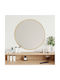 vidaXL Wall Mirror with Gold Plastic Frame Diameter 50cm 1pcs