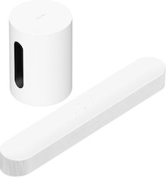 Sonos Entertaintment Set With Beam Home Cinema Speaker Set 5.1 WiFi (Built-In) Dolby Atmos with Wireless Speaker White
