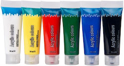 Artist & Co Artico Acrylic Paints Set 6 Pieces Artist & Co Artico Acrylic Paints Set 6 Pieces