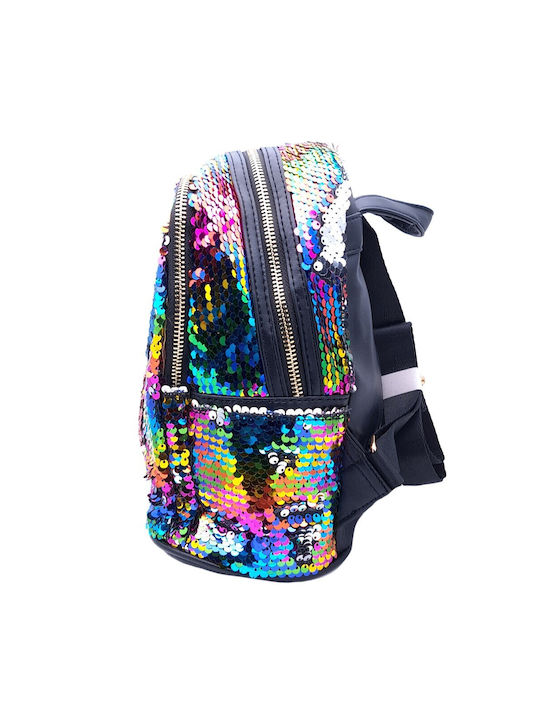 Kids Backpack with Pineapple & Sequins Multicolor