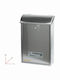 Maurer Outdoor Mailbox Inox in Silver Color 25x10x39cm