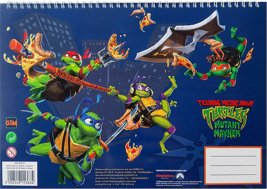 Gim Zeichenblöcke Ninja Turtles C4 (22,9 x 32,4 cm)