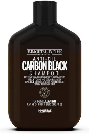 Immortal Infuse Carbon Black Shampoos Shine for Oily Hair 500ml