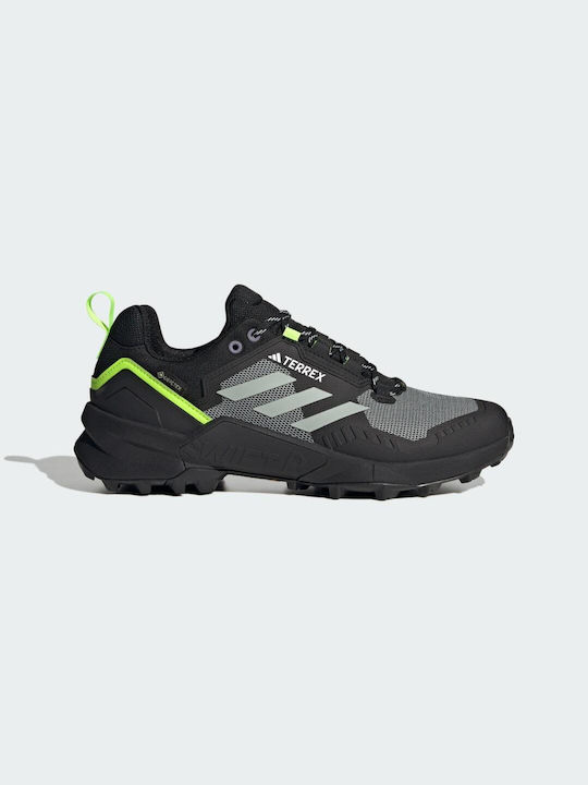 Adidas Terrex Swift R3 Ανδρικά Ορειβατικά Παπούτσια Αδιάβροχα με Μεμβράνη Gore-Tex Wonder Silver / Lucid Lemon