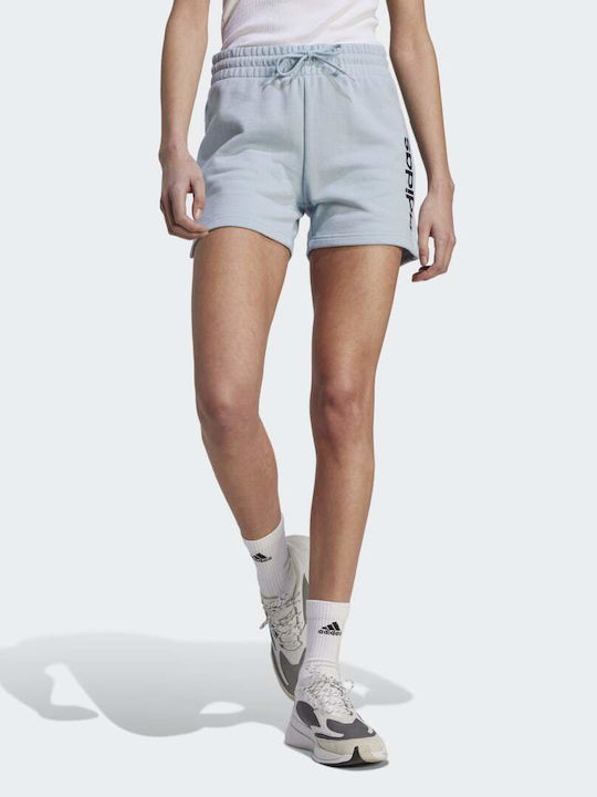 Adidas Sportswear Essentials Linear Women's Sporty Shorts Wonder Blue / Legend Ink