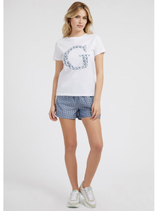 Guess Alethea Γυναικείο Αθλητικό Σορτς Μπλε