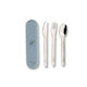 Citron Baby Cutlery Set Spaceship made of Metal in Case Blue 3pcs