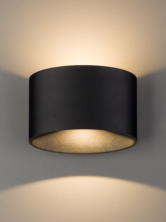 Nowodvorski Ellipses Επιτοίχιο Εξωτερικό Σποτ LED IP54 5W με Θερμό Λευκό Φως 17x14εκ.