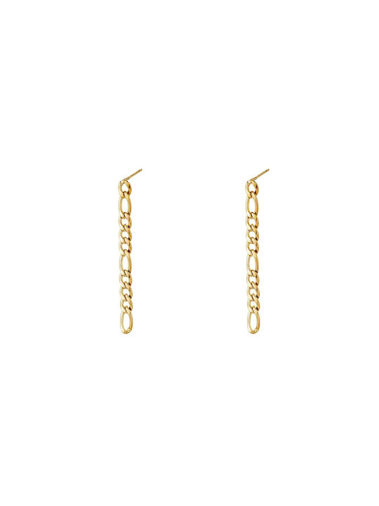 Figaro Earrings Gold Plated Stainless Steel Earrings