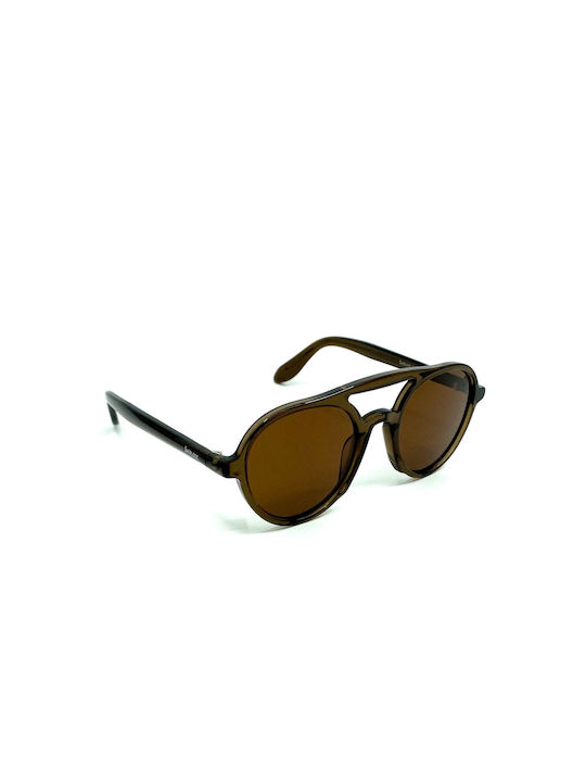 Sherlock Men's Sunglasses with Brown Acetate Frame and Brown Polarized Lenses 5000 C03