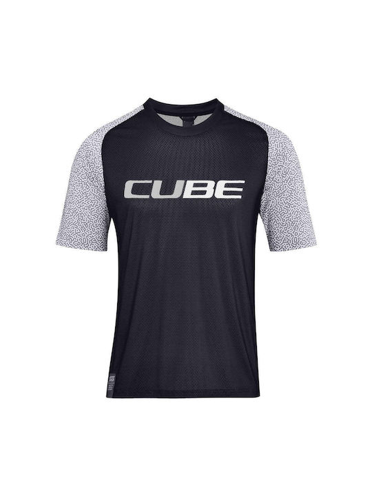 CUBE Ανδρική Κοντομάνικη Μπλούζα Ποδηλασίας Μαύρη