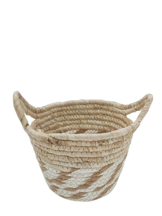 Wicker Decorative Basket 14.5x14.5x19cm Atmosphera