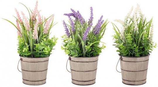 Artificial Plant in Small Pot Lavender Purple 37cm Bizzotto