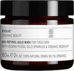 Evolve Beauty Bio Retinol Gold Mască de Față pentru Anti-îmbătrânire 60ml