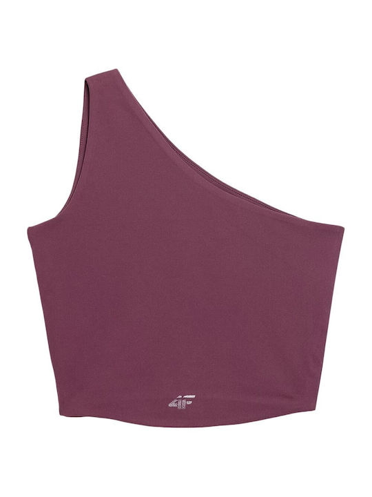 4F Women's Athletic Crop Top Sleeveless Purple