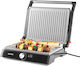 Petra Electric Tischplatte Elektrogrill Geriffelte Platte 2200W mit Deckel und einstellbarem Thermostat 29cmx23cmcm