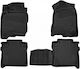 Novline Set of Front and Rear Mats 4pcs Tray Type for Toyota RAV 4 Hybrid 2018+ Black