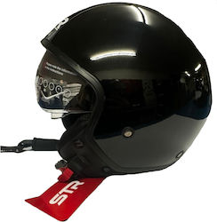 STR Easy Black Motorradhelm Jet 693-30-0722000