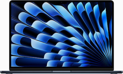 Apple MacBook Air 15" (2023) 15.3" Retina Display (Apple M2-8-core/8GB/256GB SSD) La miezul nopții (Tastatură GR)