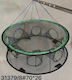 Foldable Mesh Baits Trap Foldable Fishing Trap with 8 Entries Diameter 70cm