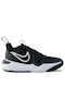 Hustle D 11 Kids Sports Shoes Basketball with Hoop & Loop Closure Black / White