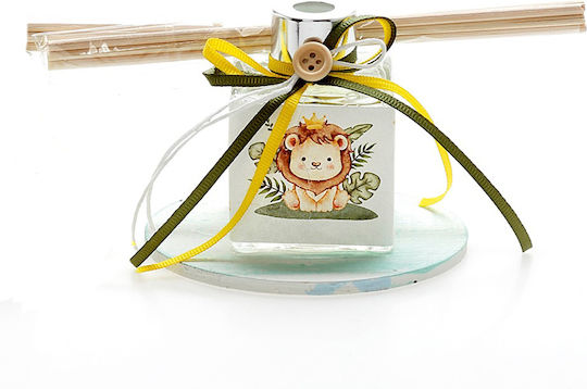 Christening Favor With Decorative Wooden Lion 24 Pieces ARV-404