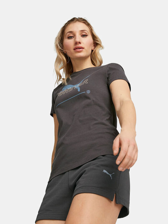 Puma Better Essentials Damen Sport T-Shirt Flat Dark Gray