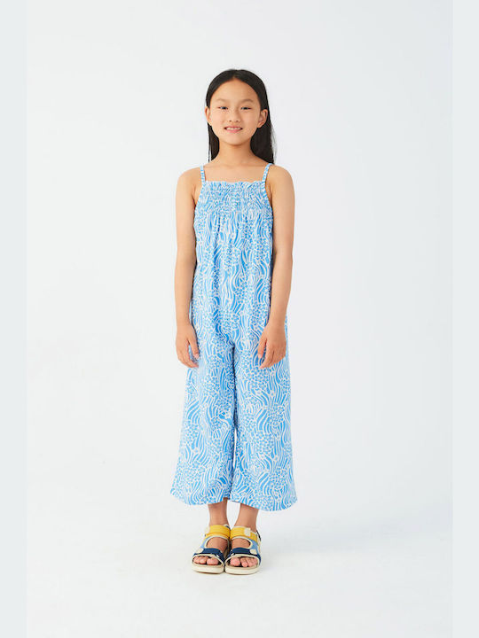 Compania Fantastica Girls Fabric Jumpsuit Light Blue