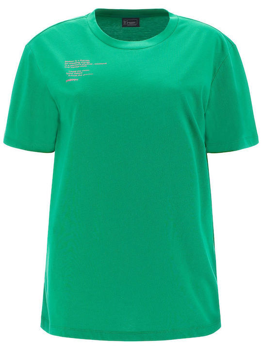 Freddy Damen Sportlich T-Shirt Grün