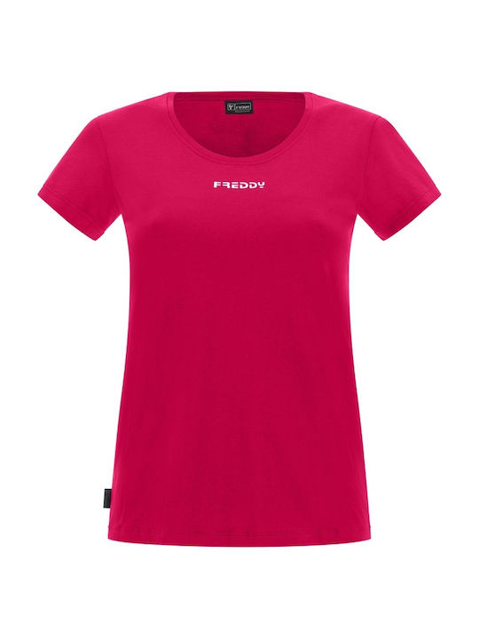 Freddy Γυναικείο Αθλητικό T-shirt Κόκκινο