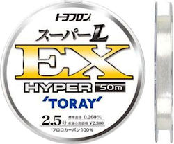 Toray Toyofulon L-EX Hyper Πετονιά Fluorocarbon 50m / 0.235mm