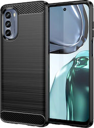 Techsuit Carbon Silicone Back Cover Black (Moto G62 5G)