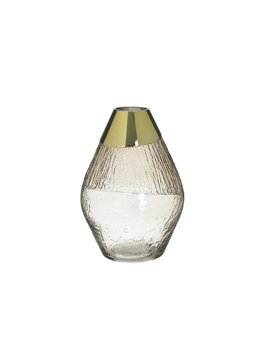 Inart Glass Vase 18x18x25cm