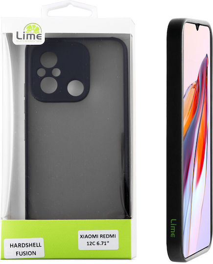 Lime Hardshell Fusion Back Cover Σιλικόνης Black with Red Keys (Redmi 12C)
