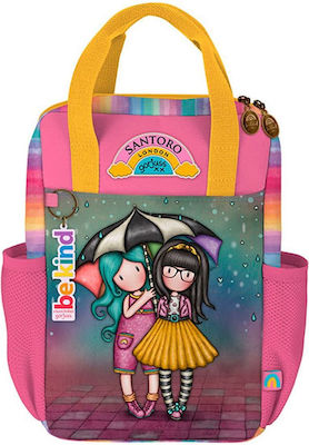 Santoro Gorjuss Be Kind To Each Other Schulranzen Rucksack Grundschule, Grundschule in Rosa Farbe