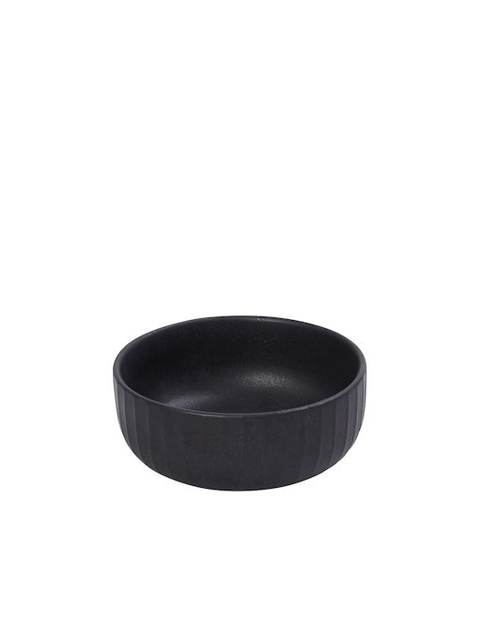 Espiel Gobi Servierschüssel Rund Keramik Gobi Black Sand mit Durchmesser 15.5cm