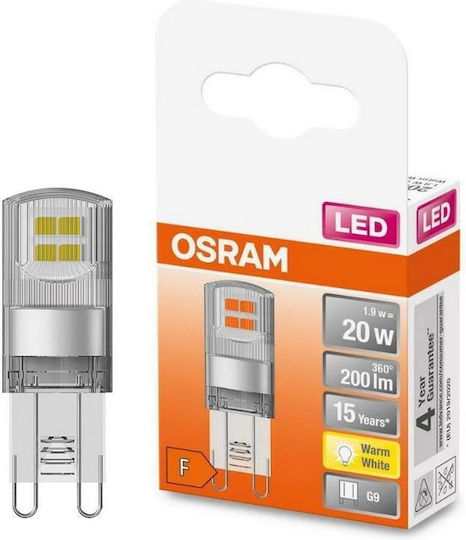 Ledvance AC32109 LED крушка 1.9W за фасунга G9 Топло бяло 200лм