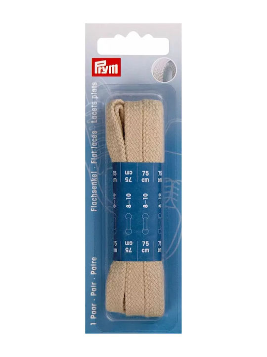 Prym Κορδόνια Παπουτσιών Μπεζ 2τμχ 75cm